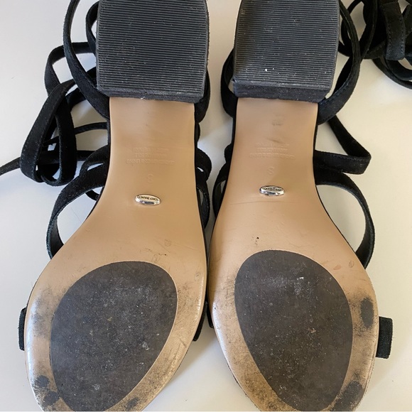 Tony Bianco Amor Block Heels Black Suede - Picture 11 of 12